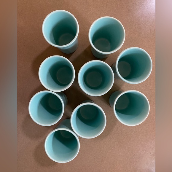 Vintage 1940’s Franciscan Pitcher and 9 Matching Catalina Pottery Tumble… - Picture 13 of 14